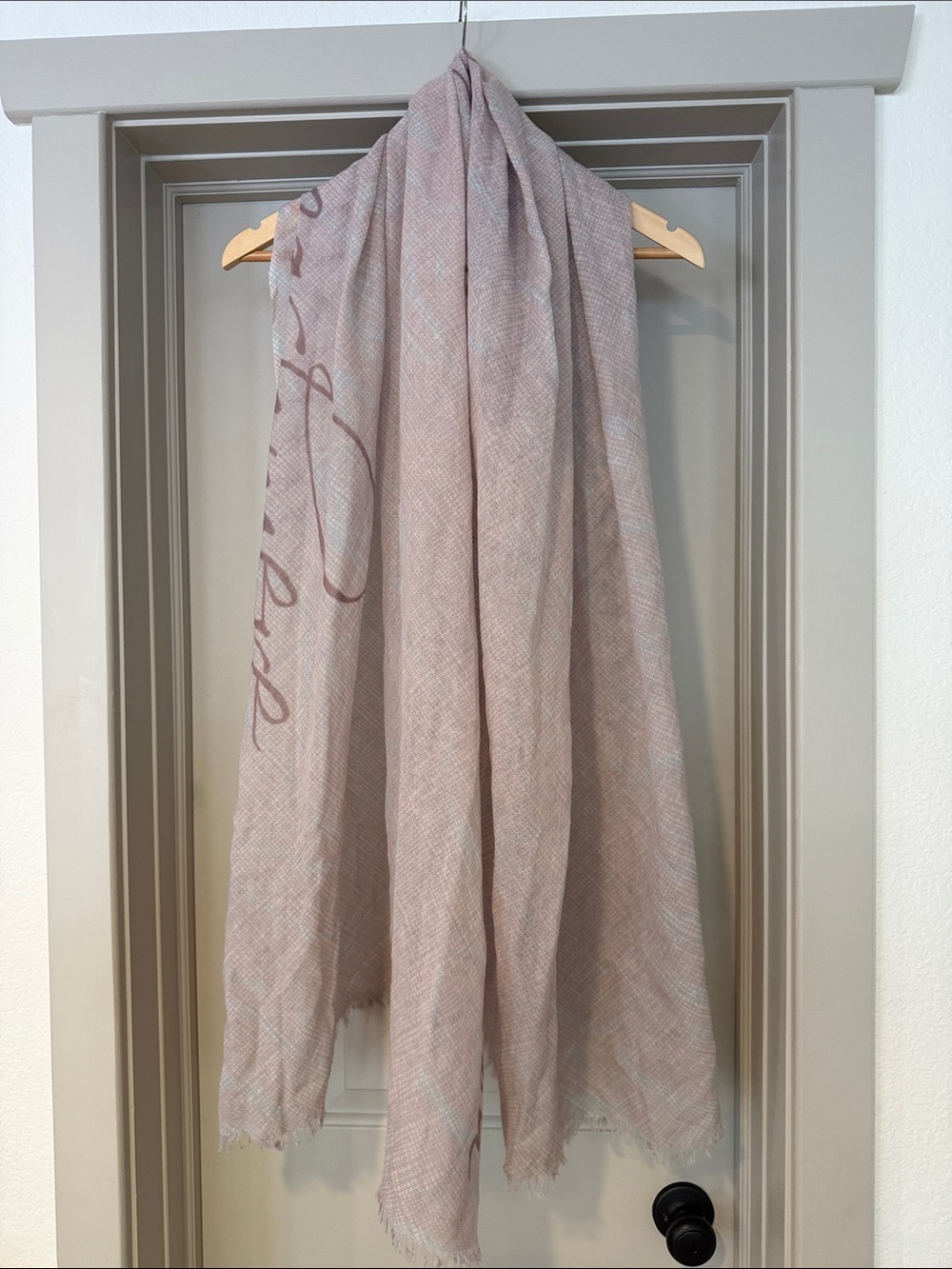 La Vela Portofino cashmere Light Pink Scarf